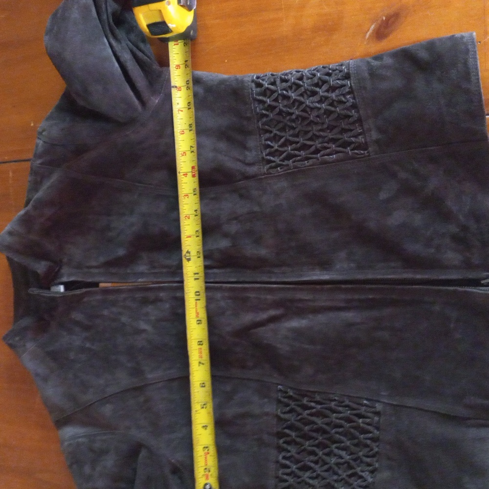 Nwt Coldwater Creek Suede Jacket in Rich Brown Womans Medium - Picture 10 of 14